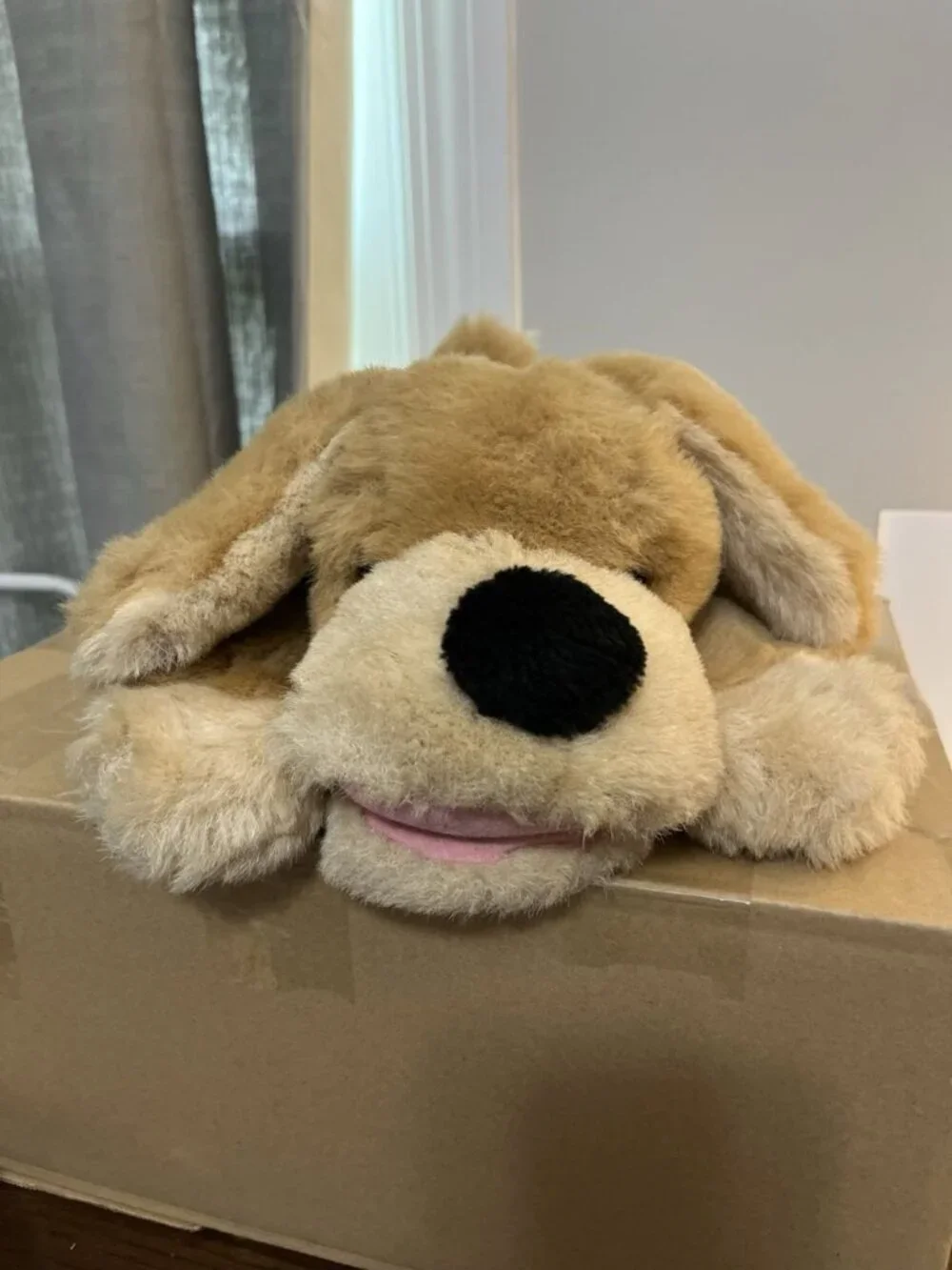 Vintage FAO Schwarz Patrick The Pup Puppet Dog 22
